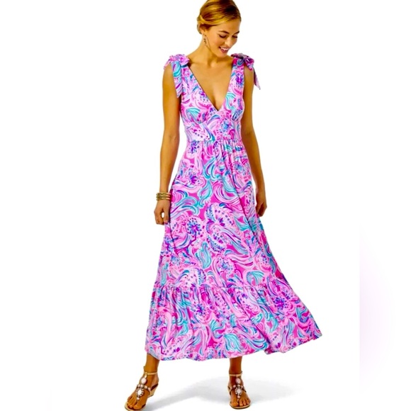 Lilly Pulitzer NWT Maxine Dress Midi Dress 🦄 Don't Be Jelly Size 10,12 - Picture 8 of 9